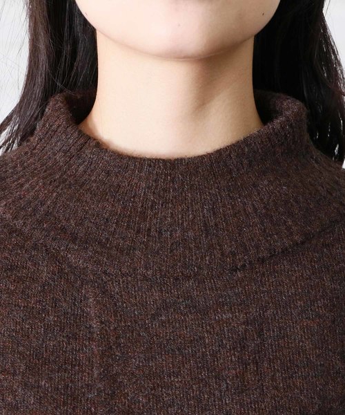 HER CLOSET（ハークローゼット）の「【HERCLOSET】ヤクライクフロントスリットロングニット（ワンピース・レディース・チャコールグレー/ブラック/ネイビー/ブラウン/カーキ/アイボリー/杢グレー/ベージュ系その他/ワイン・M）」の13枚目の写真