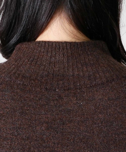 HER CLOSET（ハークローゼット）の「【HERCLOSET】ヤクライクフロントスリットロングニット（ワンピース・レディース・チャコールグレー/ブラック/ネイビー/ブラウン/カーキ/アイボリー/杢グレー/ベージュ系その他/ワイン・M）」の14枚目の写真