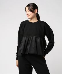 M y u | 裾フレア裏毛プルオーバー(Tシャツ/カットソー)