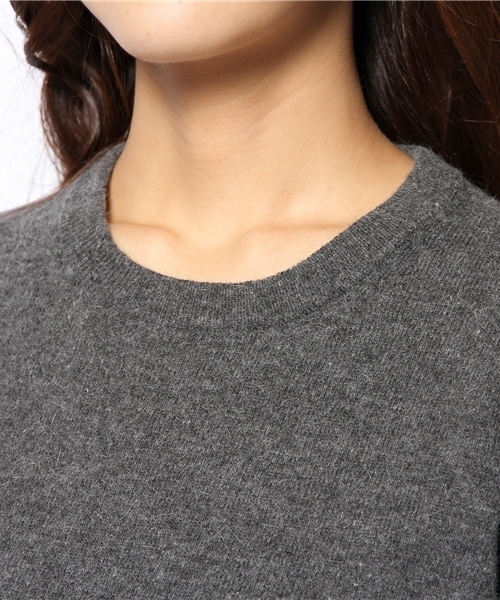 Ray BEAMS(レイビームス)の「◎□Ray BEAMS / クルーネックフレアーニットワンピース(ワンピース・レディース・オフホワイト/グレー/インディゴブルー/ベージュ・ONE SIZE)」の9枚目の写真