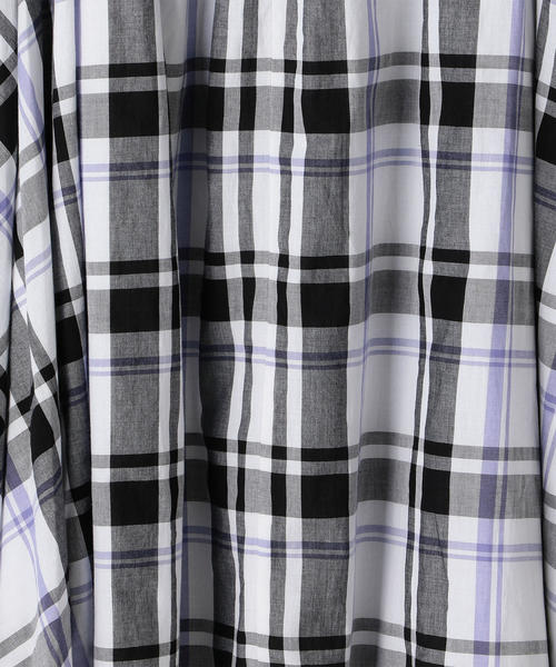 coen（コーエン）の「【19SS新作・Market】チェックマキシスカート（スカート・レディース・パープル/ブラック・FREE）」の12枚目の写真