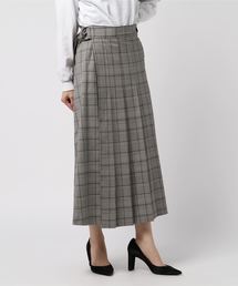 un dix cors | チェックラップSK(スカート)