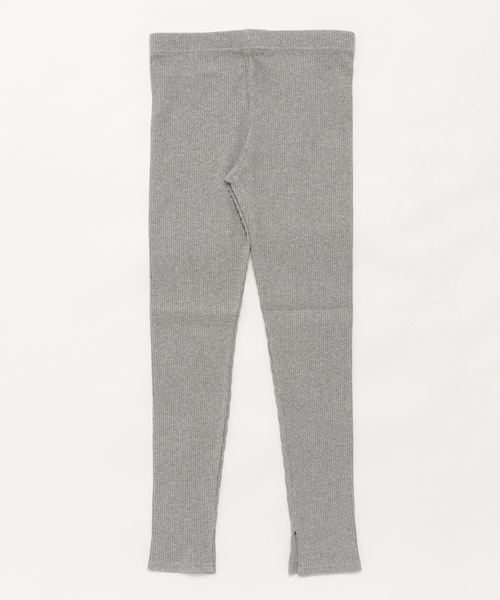 CHARM BERRY TIC（チャームベリーチック）の「スリット入りリブレギンス（レギンス/スパッツ・レディース・ブラック/グレー/カーキ/ライトグレー/アイボリー/グレイッシュベージュ/ベージュ/ブラウン/キャメル・S～Ｍ/M～Ｌ/M-L/S-M）」の14枚目の写真