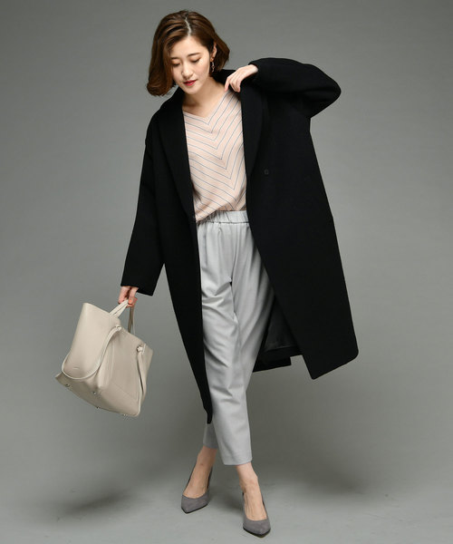 RIVE DROITE（リヴドロワ）の「両面起毛ジョッパーパンツ（その他パンツ・レディース・ブラック/オフホワイト/ブルー系その他・38/36）」の8枚目の写真