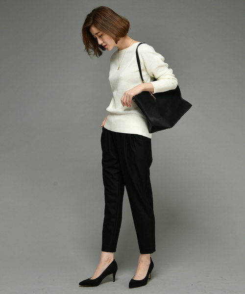 RIVE DROITE（リヴドロワ）の「両面起毛ジョッパーパンツ（その他パンツ・レディース・ブラック/オフホワイト/ブルー系その他・38/36）」の12枚目の写真