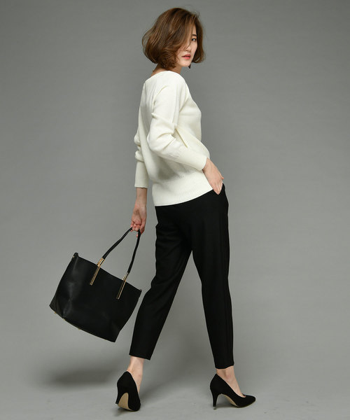 RIVE DROITE（リヴドロワ）の「両面起毛ジョッパーパンツ（その他パンツ・レディース・ブラック/オフホワイト/ブルー系その他・38/36）」の19枚目の写真