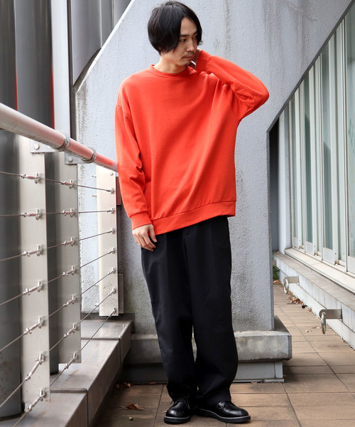 Confirm(コンファーム)の「Confirm / コンファーム ドロップクルースウェットK(スウェット・メンズ・ホワイト/ワイン/オレンジ/ブラック・M/L)」の9枚目の写真