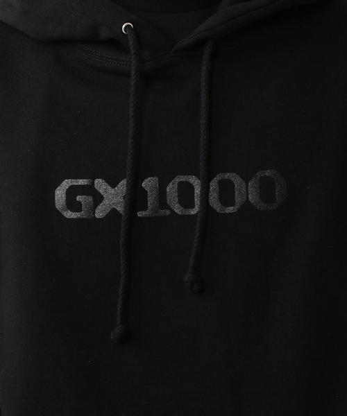 GX1000 ロゴ パーカー ブラック フーディ 美品 GX1000 - タグ パーカー | HBX