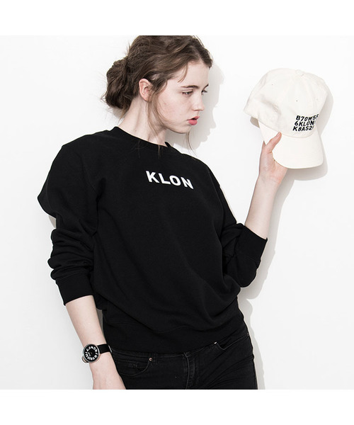 KLON(クローン)の「KLON SWEAT LOGOTYPE BLACK(スウェット・レディース・ブラック・S/M/L/XL)」の3枚目の写真