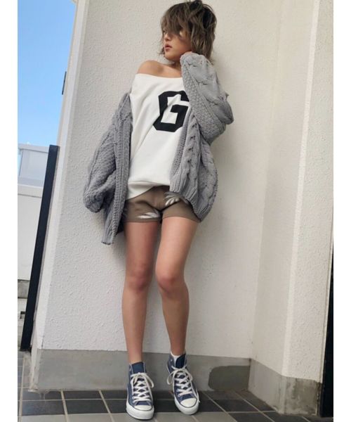 GYDA(ジェイダ)の「ボリュームスリーブニットTOPS(ニット/セーター・レディース・ベージュ/カーキ/ピンク・FREE)」の8枚目の写真