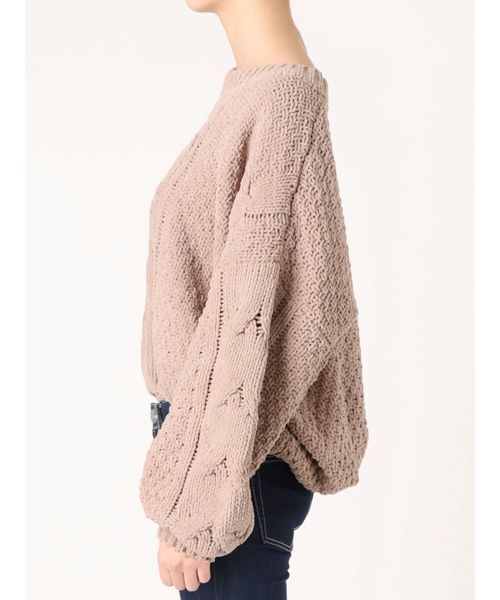 GYDA(ジェイダ)の「ボリュームスリーブニットTOPS(ニット/セーター・レディース・ベージュ/カーキ/ピンク・FREE)」の13枚目の写真