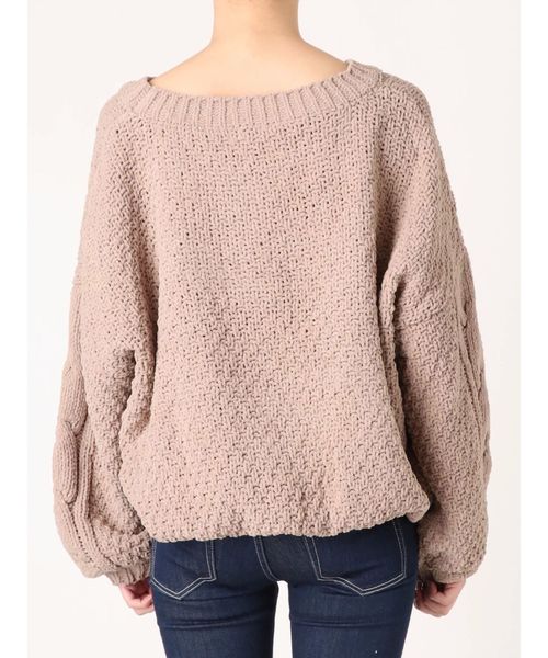 GYDA(ジェイダ)の「ボリュームスリーブニットTOPS(ニット/セーター・レディース・ベージュ/カーキ/ピンク・FREE)」の14枚目の写真