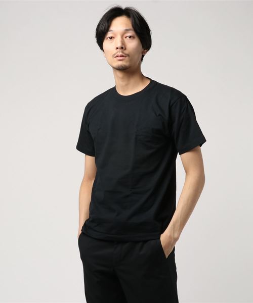HANES（ヘインズ）の「Tシャツ ビーフィー BEEFY T-SHIRT 2P H5180-2 メンズ カットソー（Tシャツ/カットソー・メンズ・ホワイト/ブラック/グレー・SMALL/MEDIUM/LARGE/X-LARGE）」の4枚目の写真