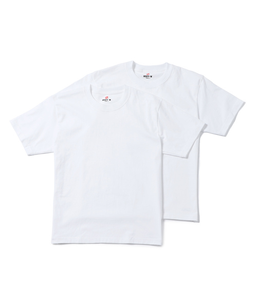 HANES（ヘインズ）の「Tシャツ ビーフィー BEEFY T-SHIRT 2P H5180-2 メンズ カットソー（Tシャツ/カットソー・メンズ・ホワイト/ブラック/グレー・SMALL/MEDIUM/LARGE/X-LARGE）」の2枚目の写真