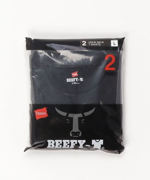 HANES（ヘインズ）の「Tシャツ ビーフィー BEEFY T-SHIRT 2P H5180-2 メンズ カットソー（Tシャツ/カットソー・メンズ・ホワイト/ブラック/グレー・SMALL/MEDIUM/LARGE/X-LARGE）」の11枚目の写真