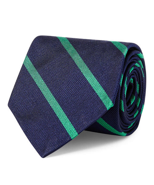 POLO RALPH LAUREN（ポロ ラルフ ローレン）の「ストライプド シルク レップ ナロー タイ（ネクタイ・メンズ・ロイヤルブルー/グリーン系3・ONE SIZE）」の2枚目の写真