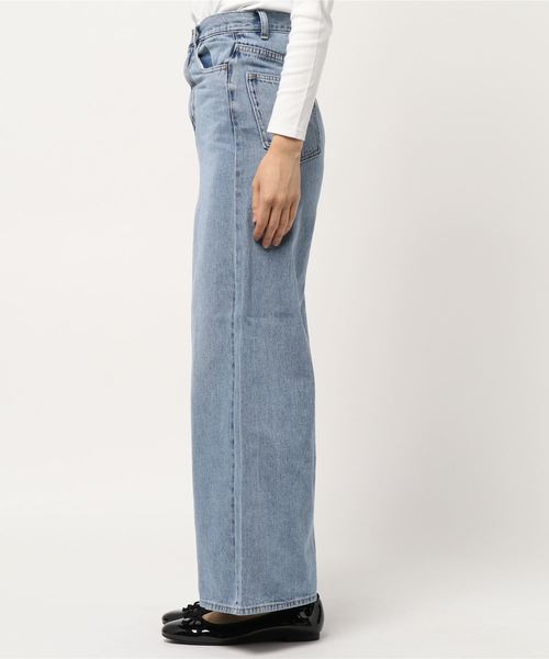 N.(N. Natural Beauty Basic)(エヌエヌナチュラルビューティーベーシック)の「パラツォデニム(デニムパンツ・レディース・ネイビー/ブルー/ホワイト・MEDIUM/SMALL)」の17枚目の写真