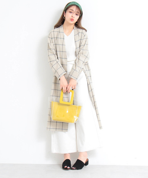 N.(N. Natural Beauty Basic)(エヌエヌナチュラルビューティーベーシック)の「パラツォデニム(デニムパンツ・レディース・ネイビー/ブルー/ホワイト・MEDIUM/SMALL)」の12枚目の写真