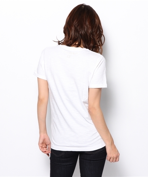 PLST（プラステ）の「Happiness is a 10＄ tee カットソー（Tシャツ/カットソー・レディース・ホワイト・SMALL）」の4枚目の写真