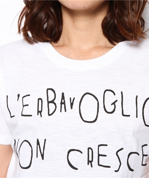 PLST（プラステ）の「Happiness is a 10＄ tee カットソー（Tシャツ/カットソー・レディース・ホワイト・SMALL）」の5枚目の写真