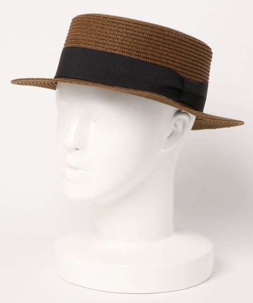 N.（N. Natural Beauty Basic）（エヌエヌナチュラルビューティーベーシック）の「ブレードカンカン帽（ハット・レディース・ブラウン/ベージュ・FREE）」の5枚目の写真