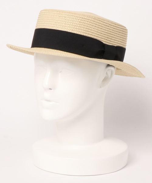 N.（N. Natural Beauty Basic）（エヌエヌナチュラルビューティーベーシック）の「ブレードカンカン帽（ハット・レディース・ブラウン/ベージュ・FREE）」の4枚目の写真