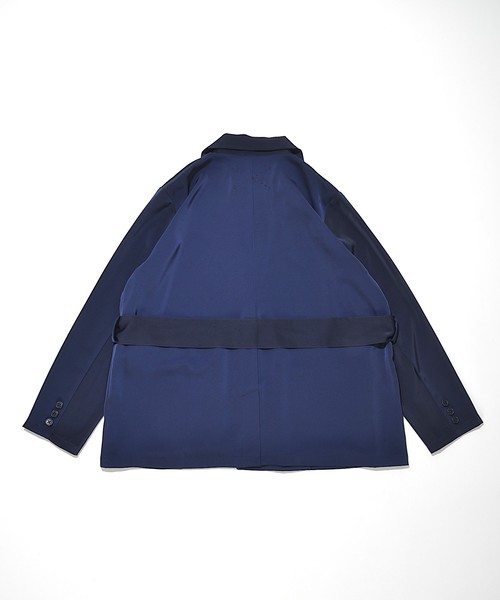 SUPERTHANKS(スーパーサンクス)の「カーゴポケットジャケット(テーラードジャケット・レディース・グリーン/ネイビー・SMALL/MEDIUM)」の3枚目の写真