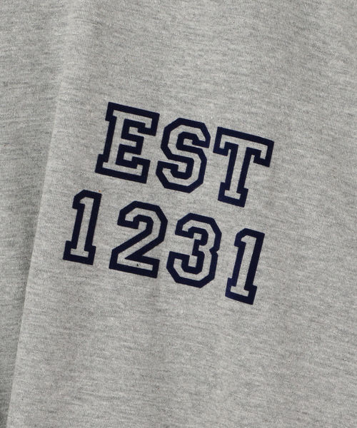 SHIPS(シップス)の「カレッジビッグTee(Tシャツ/カットソー・レディース・オフホワイト/ダークグレー/ネイビー・ONE SIZE)」の8枚目の写真