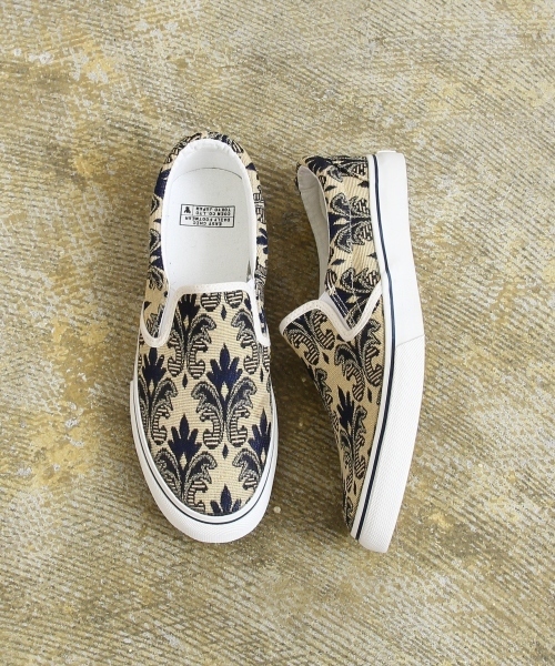 coen（コーエン）の「【Market】ジャガードスリッポン（スリッポン・レディース・ネイビー/ワイン・LARGE/SMALL/MEDIUM）」の5枚目の写真