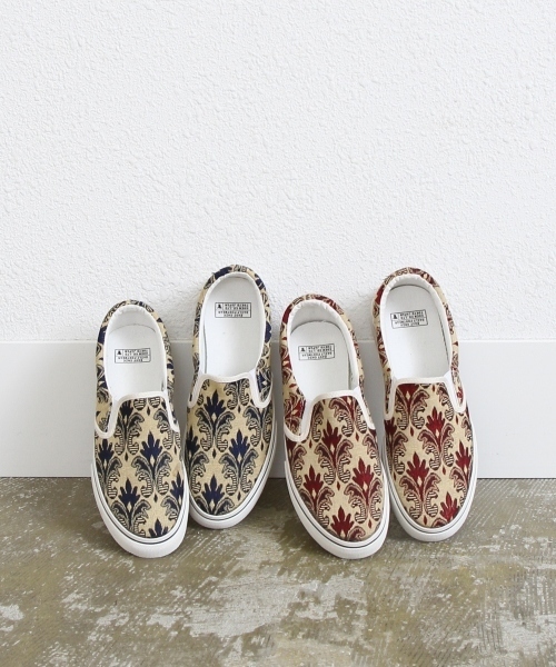 coen（コーエン）の「【Market】ジャガードスリッポン（スリッポン・レディース・ネイビー/ワイン・LARGE/SMALL/MEDIUM）」の6枚目の写真