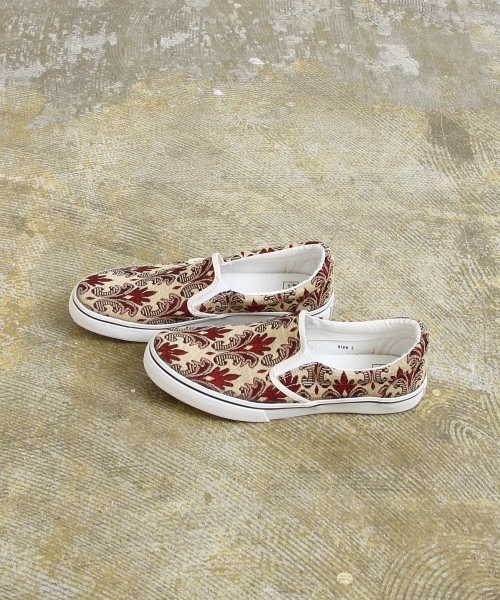 coen（コーエン）の「【Market】ジャガードスリッポン（スリッポン・レディース・ネイビー/ワイン・LARGE/SMALL/MEDIUM）」の7枚目の写真