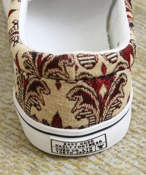 coen（コーエン）の「【Market】ジャガードスリッポン（スリッポン・レディース・ネイビー/ワイン・LARGE/SMALL/MEDIUM）」の10枚目の写真