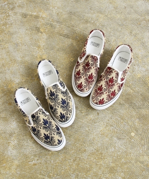 coen（コーエン）の「【Market】ジャガードスリッポン（スリッポン・レディース・ネイビー/ワイン・LARGE/SMALL/MEDIUM）」の3枚目の写真