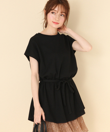 Heather | ワッフルノースリーブチュニック 849121(Tシャツ/カットソー)