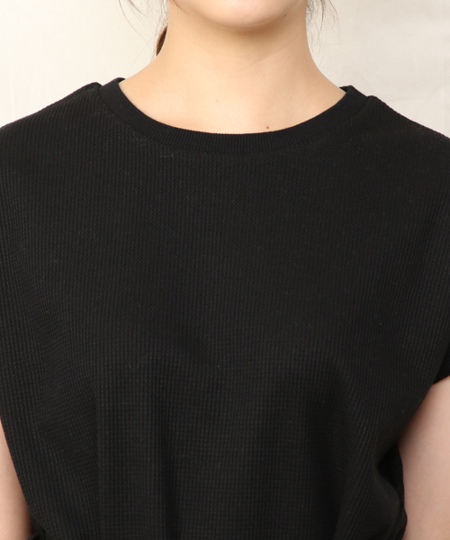 Heather（ヘザー）の「ワッフルノースリーブチュニック 849121（Tシャツ/カットソー・レディース・ブラック/ベージュ/アイボリー・FREE）」の16枚目の写真