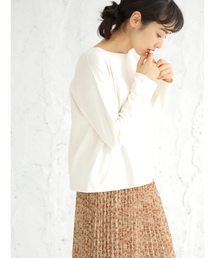 earth music&ecology | ボートネック長袖プルオーバー(Tシャツ/カットソー)