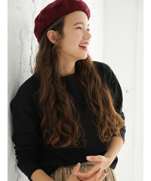 earth music&ecology（アースミュージックアンドエコロジー）の「ボートネック長袖プルオーバー（Tシャツ/カットソー・レディース・チャコールグレー/ブラック/アイボリー/モカ・M/L）」の3枚目の写真