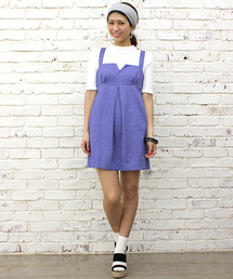 mystic | ミニ裏毛キャミワンピース(ワンピース)