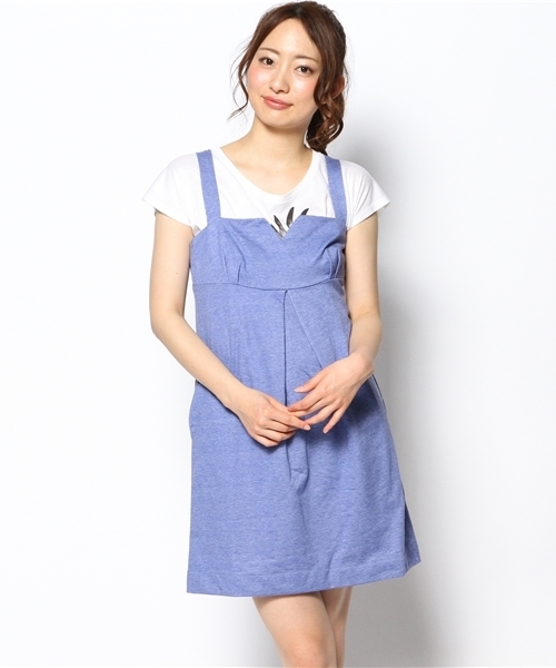 mystic(ミスティック)の「ミニ裏毛キャミワンピース(ワンピース・レディース・ブラック/ライトグレー/ブルー・フリ-)」の13枚目の写真