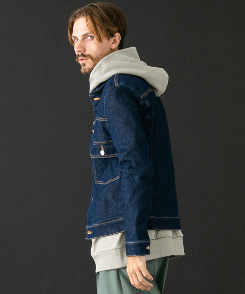 UNITED TOKYO（ユナイテッドトウキョウ）の「モーションフィットデニムジャケット（デニムジャケット・メンズ・ブルー/ネイビー・1/2/3）」の4枚目の写真