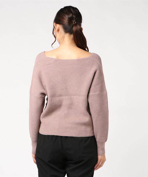 ENVYM（アンビー）の「２ＷＡＹ ＴＷＩＳＴ ＫＮＩＴ（ニット/セーター・レディース・ブラック/ベージュ/グレー・FREE）」の6枚目の写真