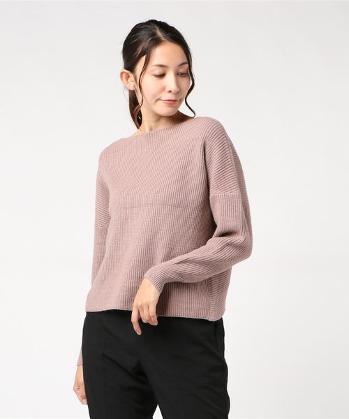 ENVYM（アンビー）の「２ＷＡＹ ＴＷＩＳＴ ＫＮＩＴ（ニット/セーター・レディース・ブラック/ベージュ/グレー・FREE）」の5枚目の写真