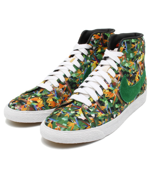 NIKE(ナイキ)の「ナイキ ブレイザー フラワープリントパック NIKE BLAZER MID PRM VNTG QS 638322-900(スニーカー・レディース・グリーン・28cm/23.5cm/27.5cm/27cm/29cm/26.5cm/24cm/28.5cm/26cm/24.5cm/23cm)」の10枚目の写真