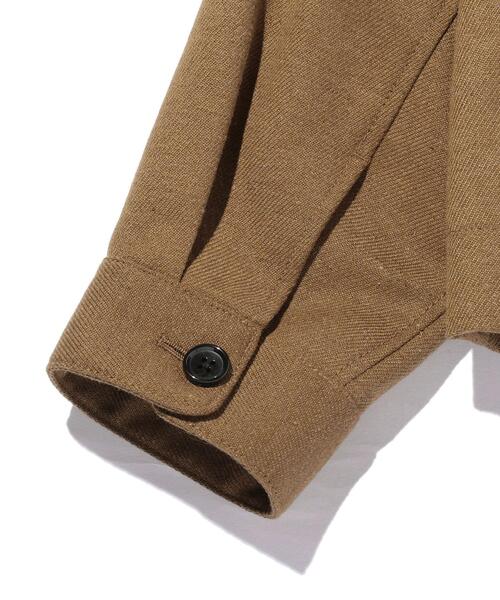 MONKEY TIME（モンキータイム）の「＜monkey time＞ TW/SRG TWILL CPO SHIRT/シャツジャケット（ブルゾン・メンズ・ダークグレー/ブラウン/パープル・LARGE/SMALL/MEDIUM/X-LARGE）」の14枚目の写真