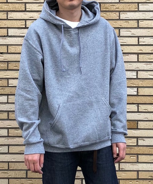 COMMON WARE（コモンウェアー）の「COMMONWARE:JERZEES SWEAT PARKA（パーカー・メンズ・ホワイト/ブラック/グレー/ネイビー・S/M/L/XL）」の3枚目の写真