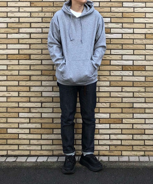 COMMON WARE（コモンウェアー）の「COMMONWARE:JERZEES SWEAT PARKA（パーカー・メンズ・ホワイト/ブラック/グレー/ネイビー・S/M/L/XL）」の8枚目の写真