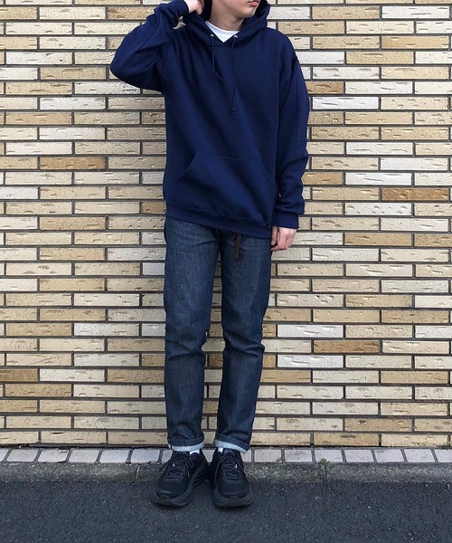 COMMON WARE（コモンウェアー）の「COMMONWARE:JERZEES SWEAT PARKA（パーカー・メンズ・ホワイト/ブラック/グレー/ネイビー・S/M/L/XL）」の9枚目の写真