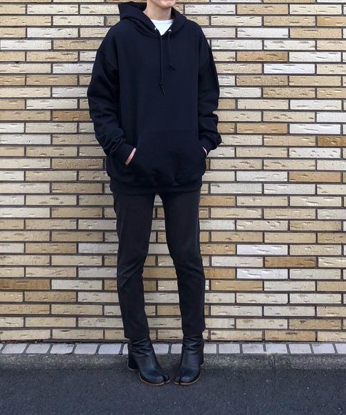 COMMON WARE（コモンウェアー）の「COMMONWARE:JERZEES SWEAT PARKA（パーカー・メンズ・ホワイト/ブラック/グレー/ネイビー・S/M/L/XL）」の6枚目の写真