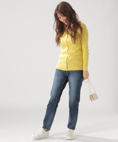 BAYFLOW(ベイフロー)の「ストレッチストレートデニム 20SS(デニムパンツ・レディース・ホワイト/ネイビー/ブルー・SMALL/MEDIUM/LARGE)」の13枚目の写真