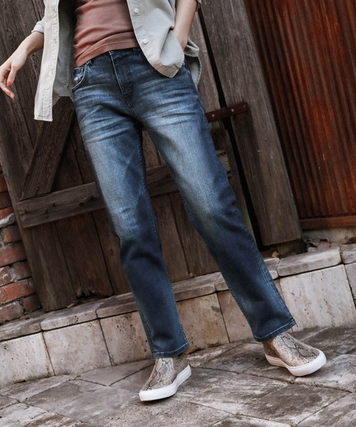 BAYFLOW(ベイフロー)の「ストレッチストレートデニム 20SS(デニムパンツ・レディース・ホワイト/ネイビー/ブルー・SMALL/MEDIUM/LARGE)」の22枚目の写真